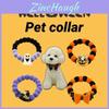 Candy Pet Colorful Halloween Cat Dog Ball Collar Adjustable Elastic Halloween Accessories