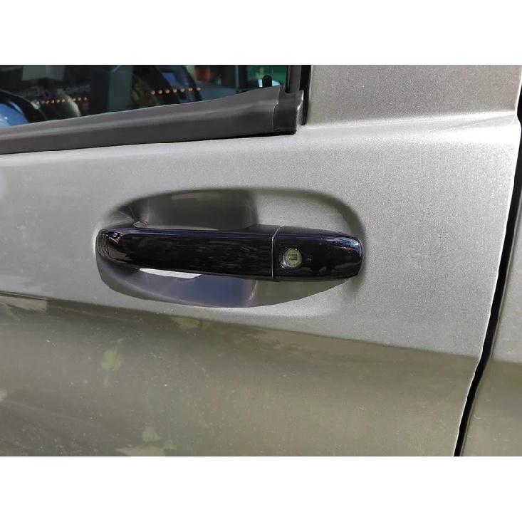 For Mercedes Benz Vito W447 V-Class 2014 2015 2016 2017- ABS Glossy Black Door Handle Cover Bowl Frame Trims Car Accessories