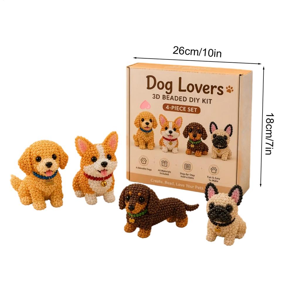 Kit Animale 3D con Perline Fatto a Mano Set Artigianale Artistico con Perline e Istruzioni Gioielli Creativi per Principianti Appassionati Casa Ufficio