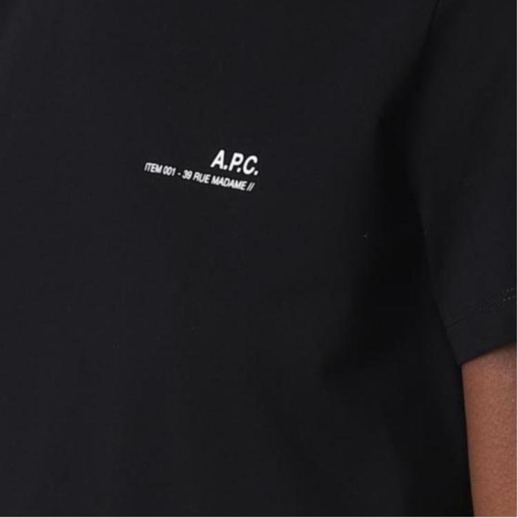 A.P.C. Minimalist Commuter Fashion Versatile Regular Sleeve T-Shirt Women tops COFBTF26012-LZZ