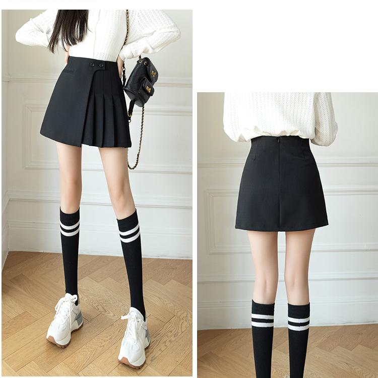 Summer New Korean A-line Skirt Shorts Pleated Clothes Versatile for Women