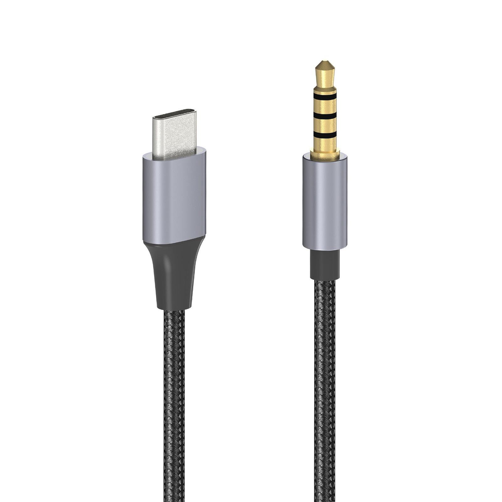 

Type C to 3.5mm Audio Cord Aux Jack Cable USB C to 3.5mm Port Male Connectors Adapter Wire Headphone Stereo Car Cord D