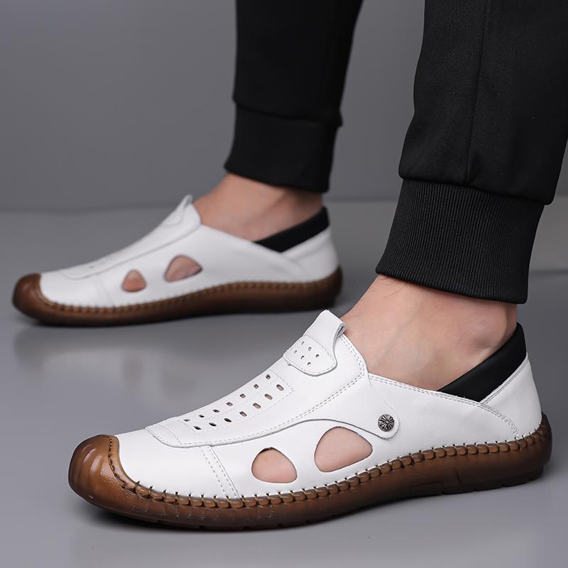 Fashion All-match Men Sandals Comfortable Simple Light Anti Slip Beach Slippers Fashion Soft Sole Walking Shoes Summer Men Casual Shoes