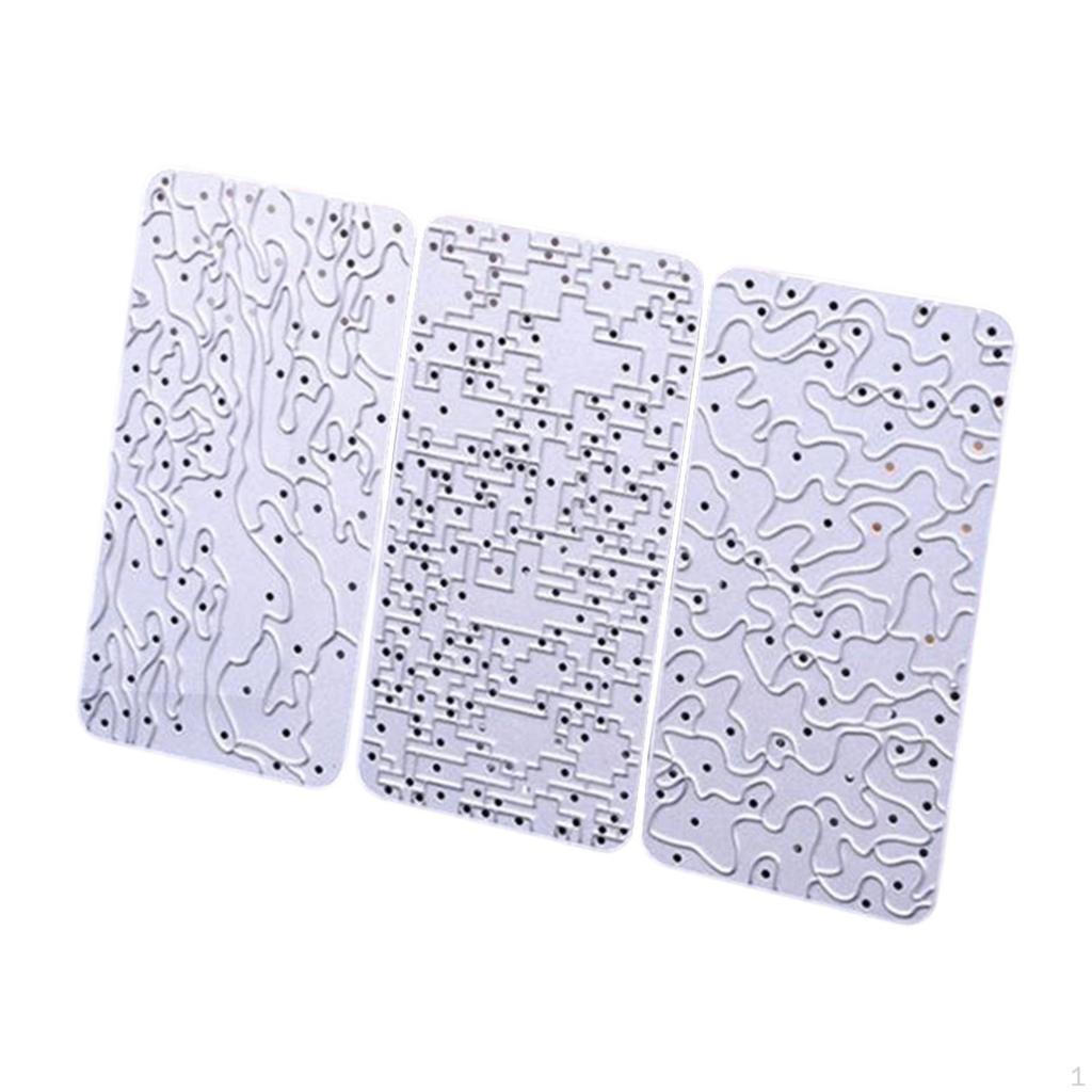 3 Pieces Paint Stencils Templates Precision Multipurpose Hobby Model Tool for Vehicle Stamping