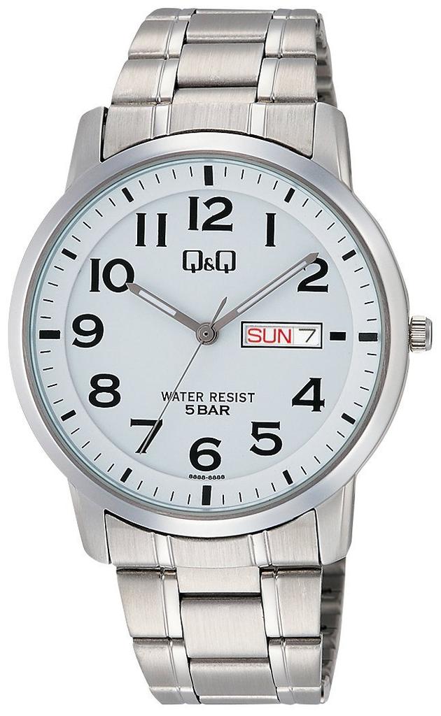Citizen Analog Silver Watch Q&Q W474-204 Men's
