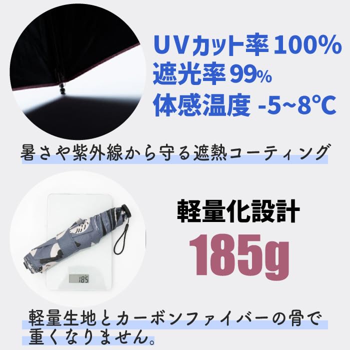 Large Yet Lightweight Folding Suitable for Both Sunny and Rainy with a Cat Features Heat Light and UV Compact and Weighing Just Features and UV