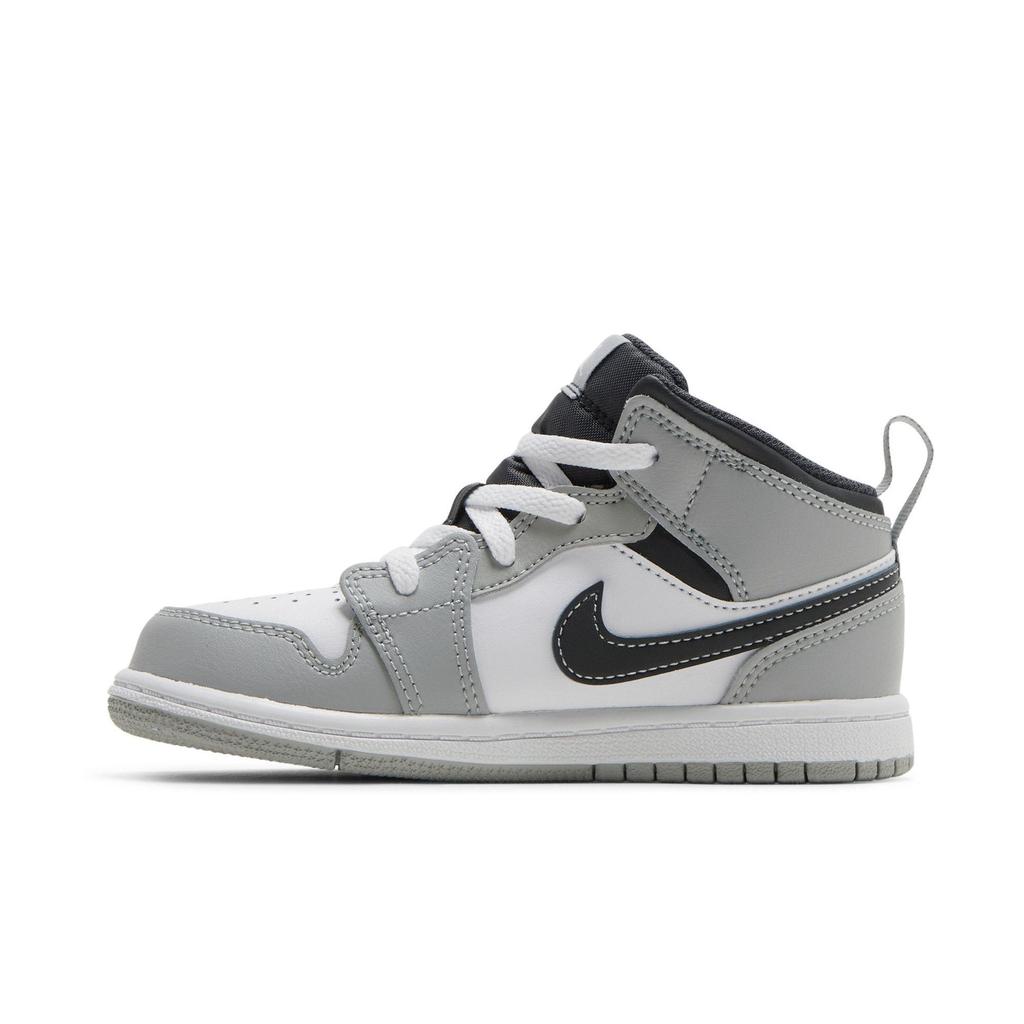 Air Jordan 1 Mid Toddler 'Light Smoke Grey' (Unisex) Light Smoke Grey / Anthracite / White Toddler Shoes 640735 078