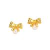 Hot-selling Bow Earrings Simple and High-end Pearl Earrings