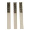 3Pcs/lot Mini Stainless Steel Rust Brush Brass Cleaning Polishing Detail Metal Brush Wire Toothbrush Cleaning Tool Family Kit