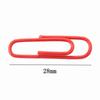Colorful Plastic-Coated Paper Clips & Binder Clips - 28mm Office Desk Organizer