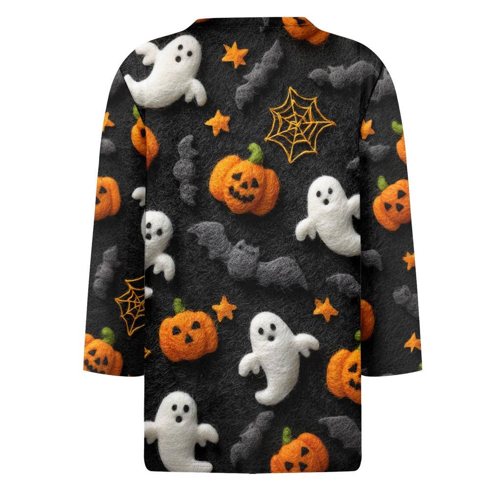 Women's Fashion Casual Round Neck 3/4 Sleeve Loose  Printed T-Shirt Ladies Top