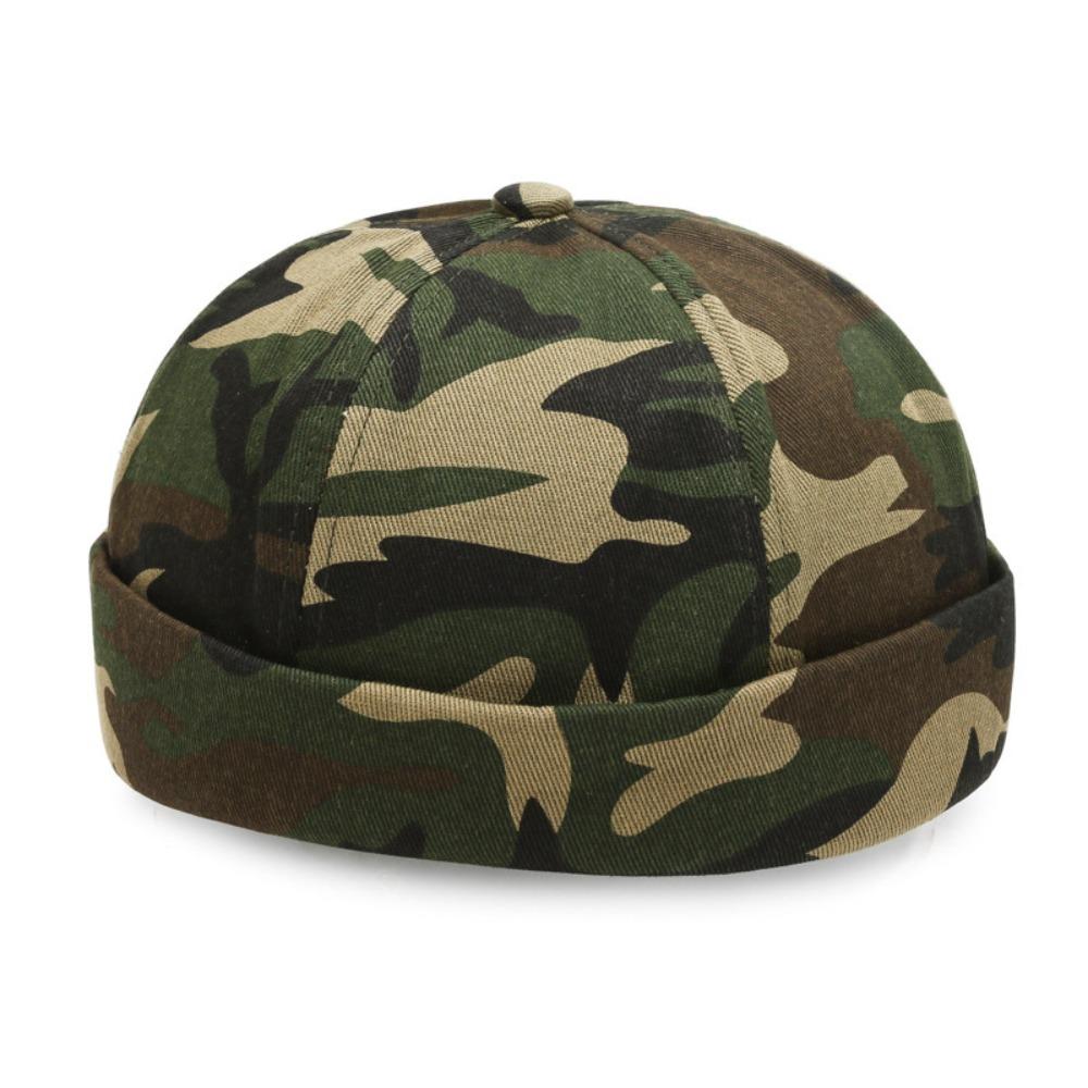 Casual Wear Cotton Brimless Hat Solid Color Vintage Brimless Skullies Cap Breathable Beanie Cap Unisex