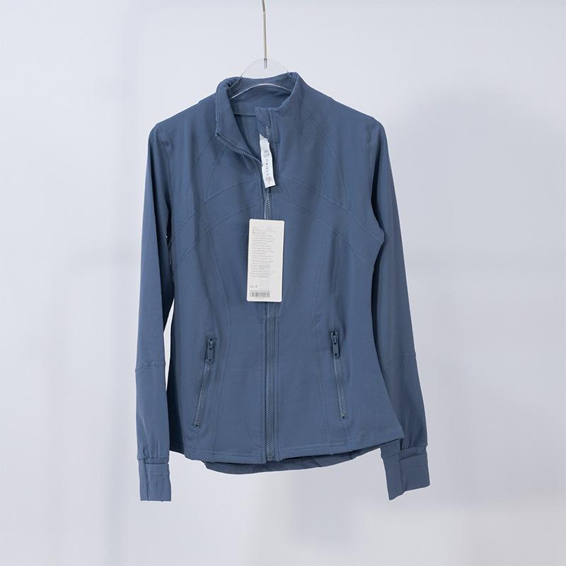 Women's Spring Yoga Sport Jacket - Tight Fit, Casual Jogging, Breathable, Zippered, Stand-Up Collar, Long Sleeve.