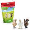 Chicken Figurine Set - 3 Piece Farm Toy and Barn with Chicken Figurines, for Boys and Girls - 3 Year Old Toy -