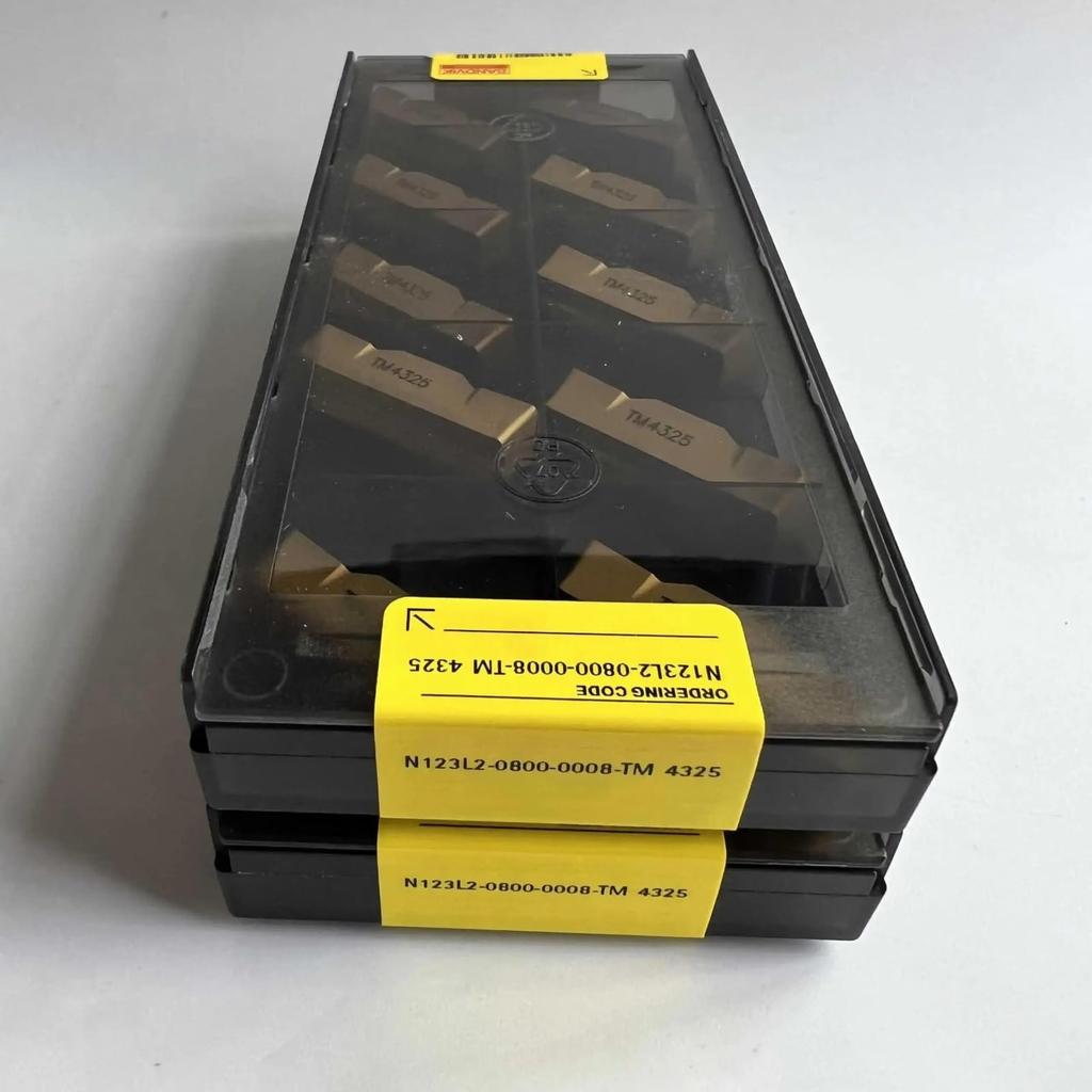 Original Sandvik / N123L2-0800-0008-TM 4325  / CNC Lathe Carbide Blade 10 PCS