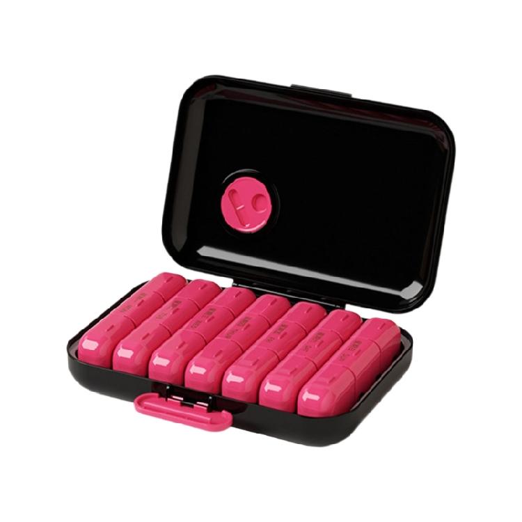 Weekly Medication Organizers With 7 Day Intelligent Compartments Portable ABS Plastic Pills Case For Travel Home Office Easy Clean Removable Design