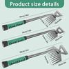 2 In 1 Garden Weeding Tool Manual Weed Grass Rooting Tool Puller Shovel Weeding Removal Hand Gardening Loose Soil Tools
