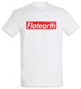 Flat Earth I Men's T-Shirt Society Symbol Sign Logo Insigina Shield Earth