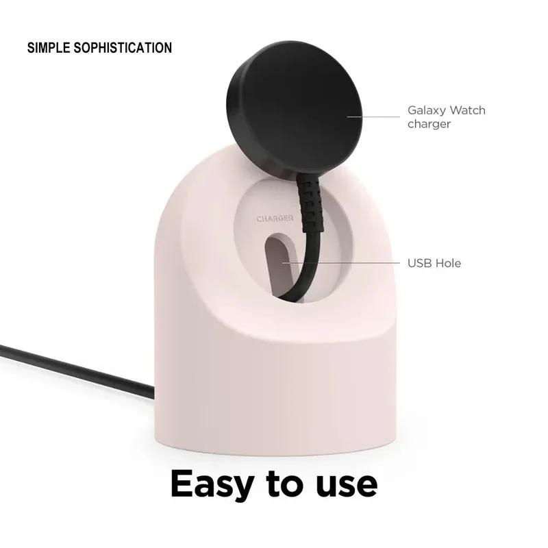 Charger Stand For Apple Watch Series 9 8 Ultra 7 6 5 SE 4 3 2 Charger Dock Station Silicone Iwatch Charging Cable Holder Amagi