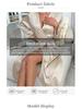 Danny Lin Faux Silk Long Sleeve Nightgown & Tie Bathrobe for Women - Fashionable, Sexy, Casual Homewear