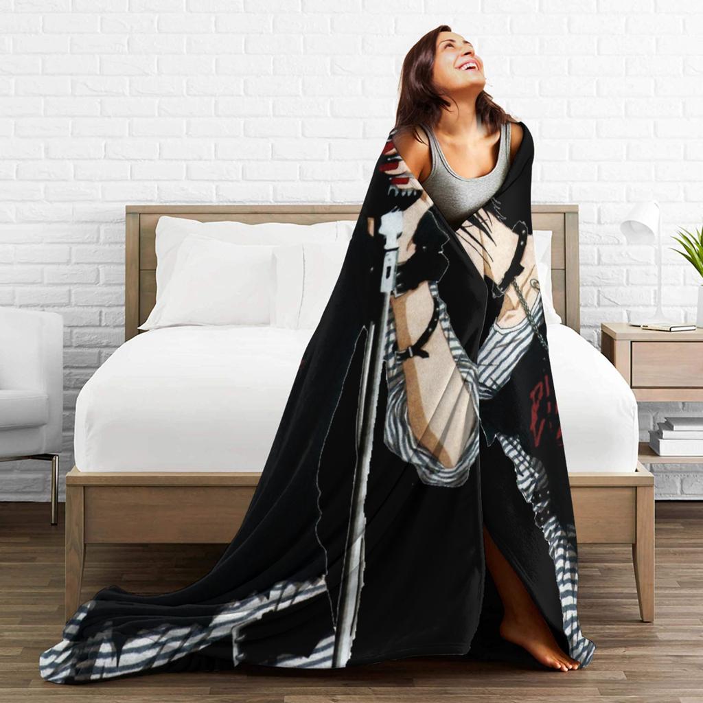 Nana Osaki Half Body Blankets Picnic Flannel Throw Blanket For Couch Bed Soft Customized Quality Bedspread Gift Idea
