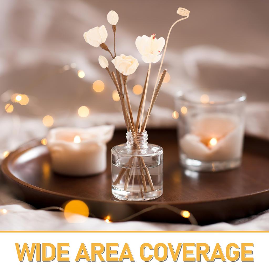 9 Stück Natürliche Rattan-Diffusorstäbchen Ätherisches Öl Aroma Nachfüllung für Zuhause Büro Badezimmer Duftdiffusor Parfüm Rattan-Stäbchen