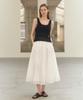 ARTID Embroidered Point Layered Top_Navy
