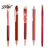 Sturdy Pocket Clip Pen 5PCS Metal Diamond Ballpoint Pens, with Sparkling Rhinestone Decor, Luxury Glitter Writing Smooth Press Mechanism Pen, for Kids