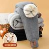 Children Thick Cotton Pants Winter Boys Girls Padded Plush Velvet Trousers Big Kids Lamb Wool Warm Snow Pants 4-14 Years