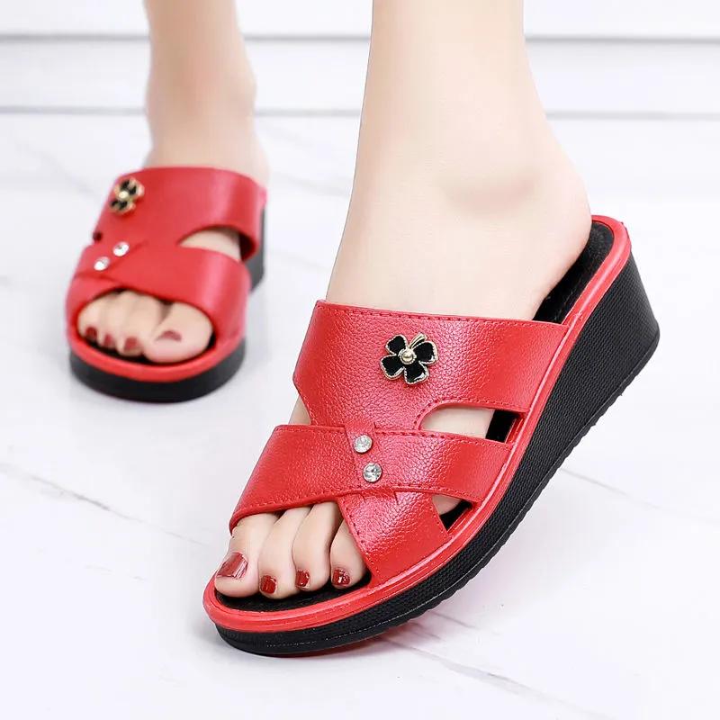 Women Fashion Comfort Spring White Rubber High Quality Peep Toe Slip On Sandals Lady Casual Summer Sandal Shoes Ab527