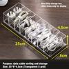 5 Sizes Multifunction Headphone Data Cable Charging Cable Organizer Transparent Data Cable Organizer With Lid Desktop Stationery