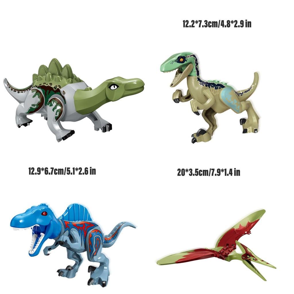 Educational Building Blocks Toy Jurassic Dinosaur Model Plastic Material