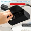Sunglasses Holder For Car Sun Visor, Leather Auto Eyeglasses Organizer Box With Hidden Magnetic Closure, Vehicle Glasses Case Clip Holder, Car