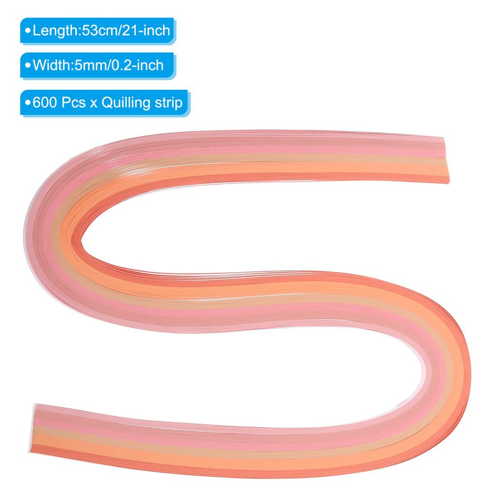 600/840pcs Quilling Strips Paper 5mm 0.2" Origami Paper Quilling Strip Mixed Color for Art DIY Hand Craft Christmas Tools