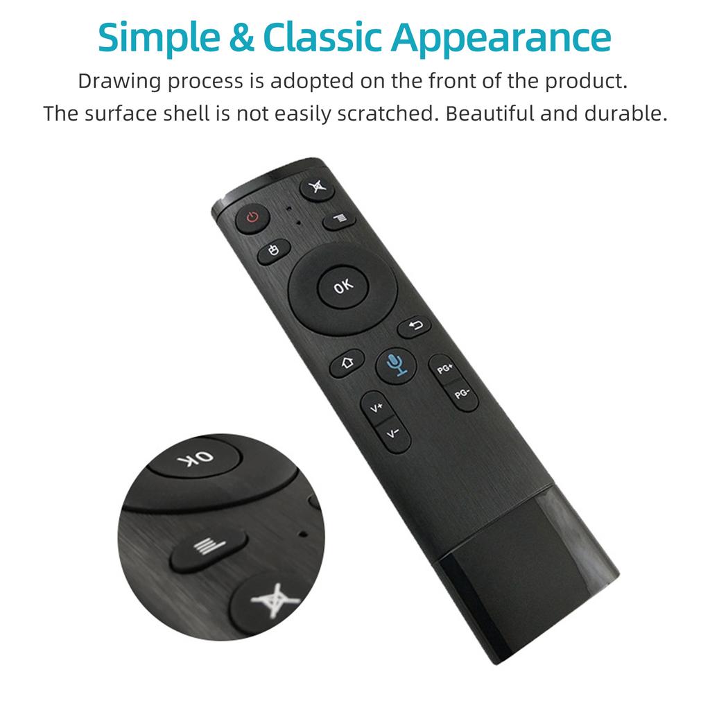 Q5 TV Voice Remote Air Mouse 2.4G Wireless Remote Controller with Axis Gyroscop Sensor for Smart TV