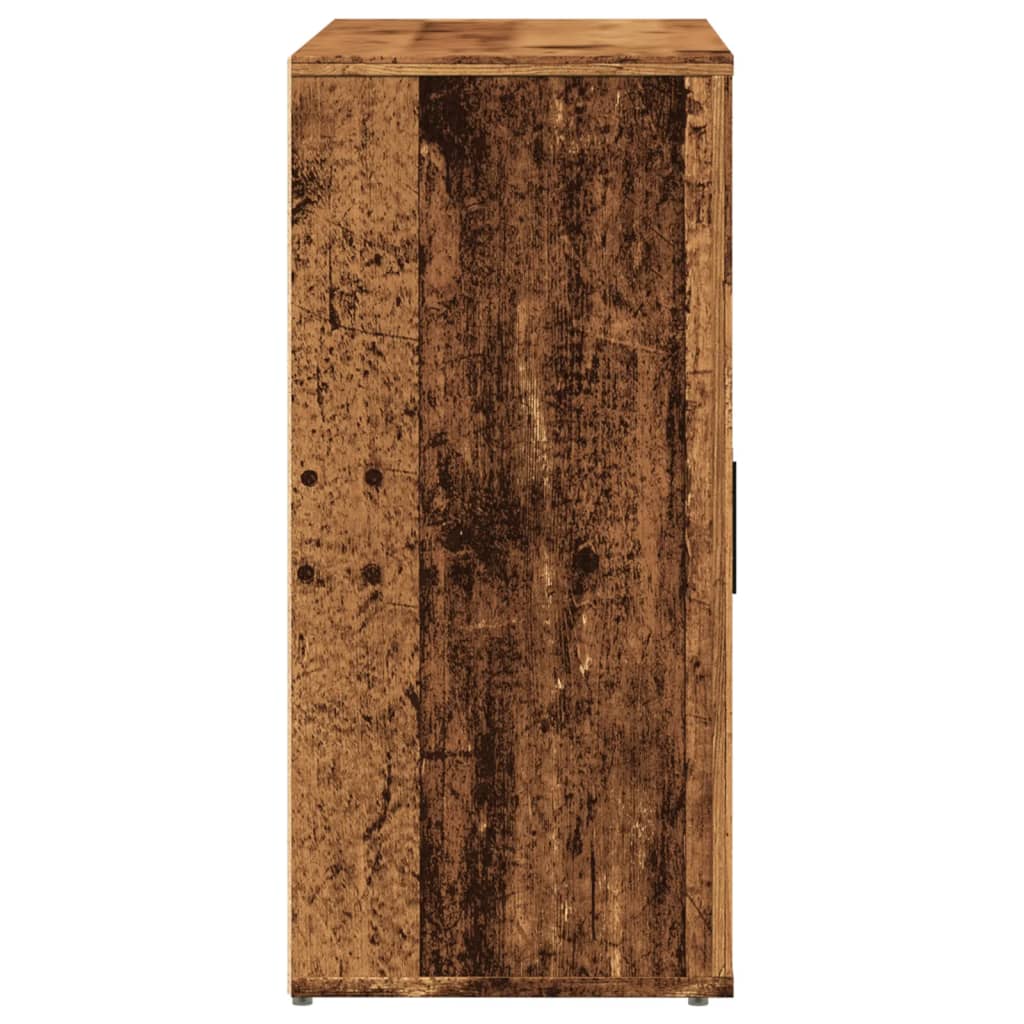 Sideboard Rustic Wood Look 80 x 33 x 70 cm Engineered Wood