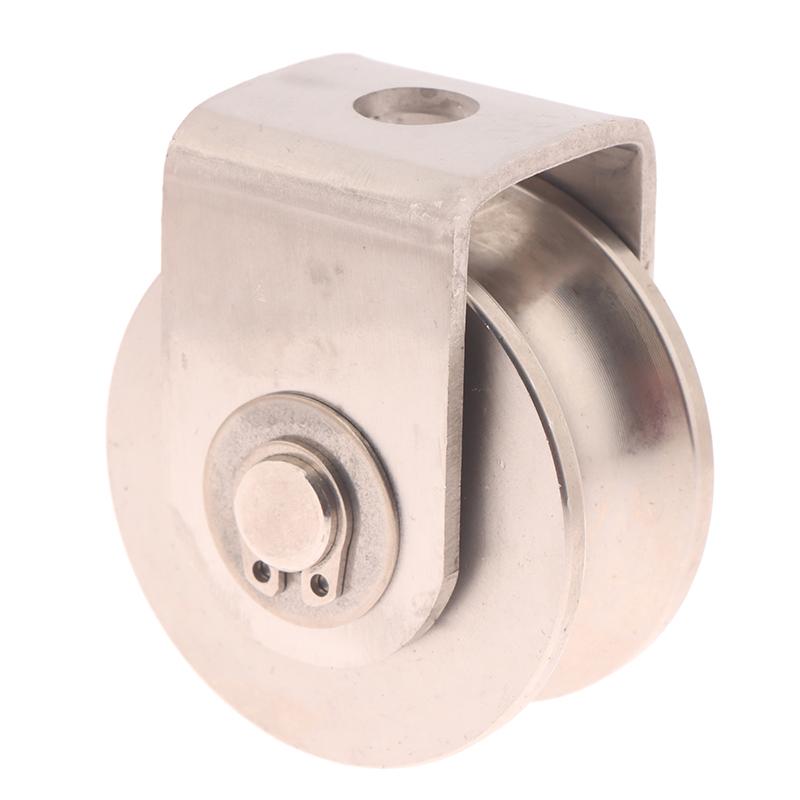 1 Piece U/V/H Shape Shower Door Pulley 201 Stainless Steel Sliding Door Roller Wheel Pulley With Bearing Furniture Accessories