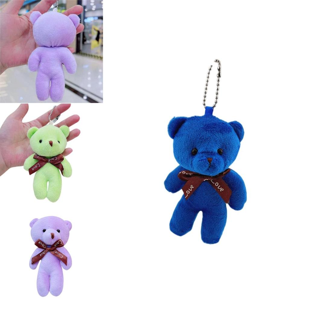 Cute Teddy Bear Plush Keychain Pendant Wholesale Gift