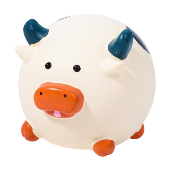 

Мяч для животных Собачья игрушка Латексная Пищащая Свинья Цыпленок Корова Собака Игрушка-грызун Интерактивная игрушка для дрессировки собак для игры в бросание и ловлю B