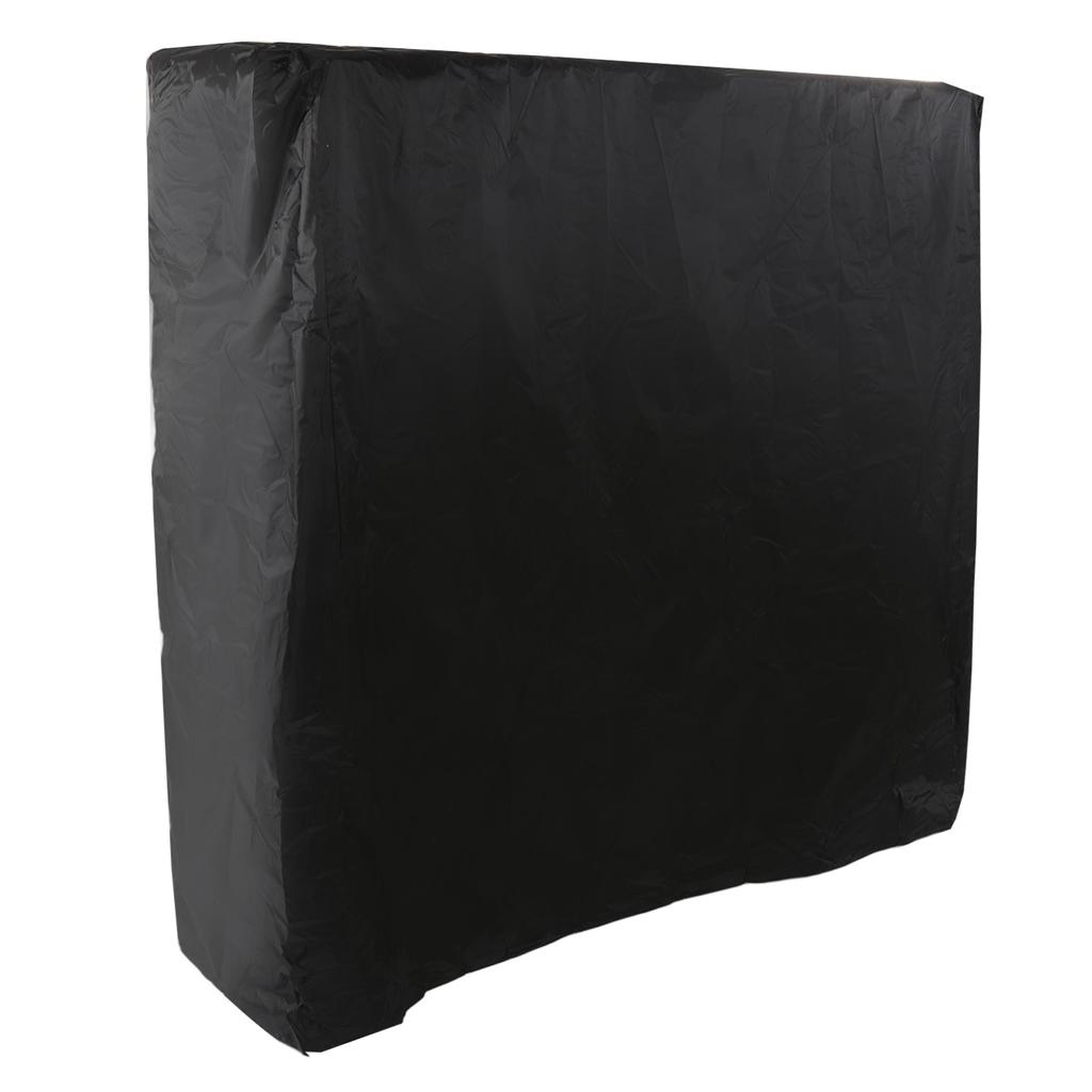 Ping Pong Table Cover Black Zippered 210 Silver Coated Waterproof Dustproof Tennis Table Cover for