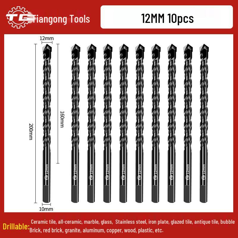 Tiangong Triangular Alloy Tile & Concrete Drill Bit