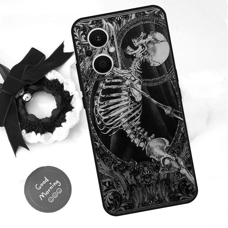 Gothic Fashion Skull Funda For OPPO Reno 13 F 14 10 11 12 Pro 12F 11F 14F 7 8 Lite OPPO Find X9 X8 X6 X5 Pro Case