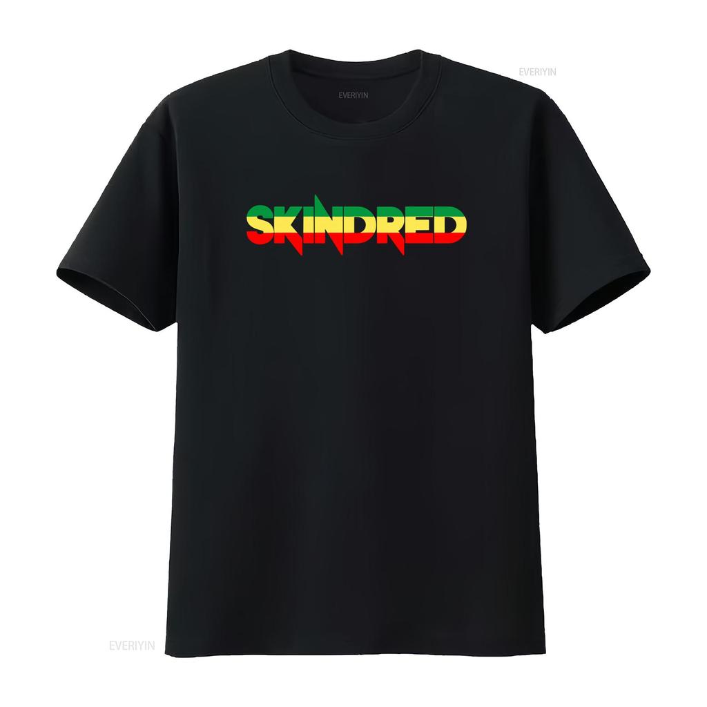 Skindred Rasta Logo T Shirt New Stylish and Perfect for Music Lovers Vintage Washed Casual Versatile Designer Clothes Graphic
