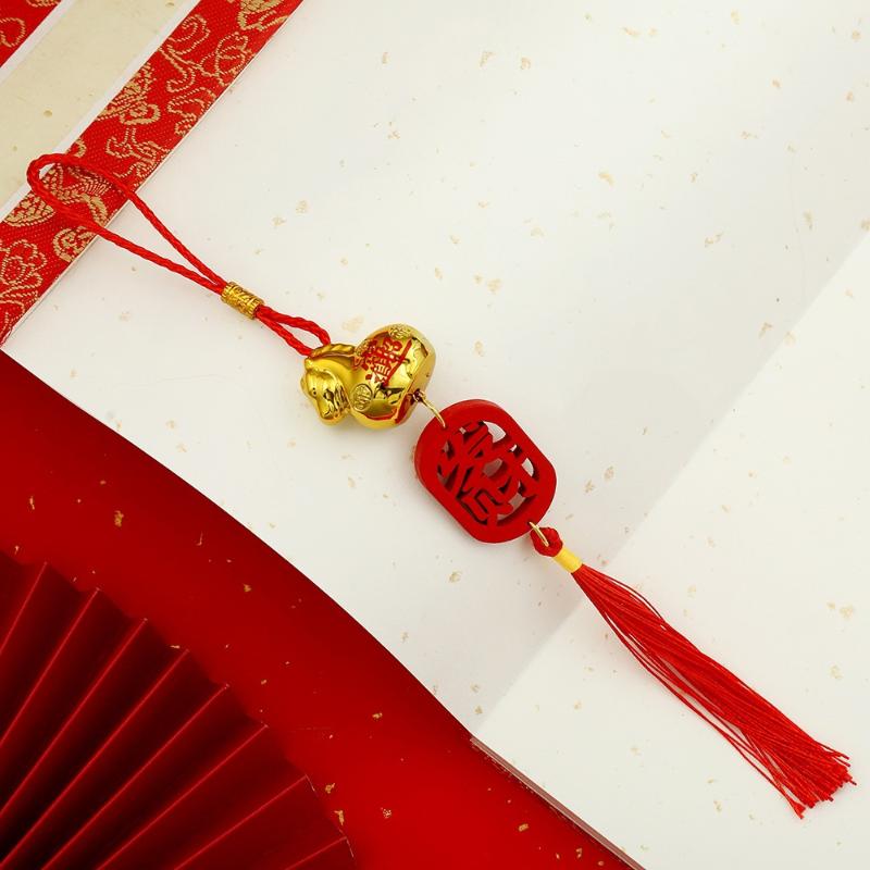 1PC 2026 Year Of The Horse Wall Hanging Car Ornament New Year Dripping Oil Zodiac Horse Pendant Lucky Decor Housewarming Gifts