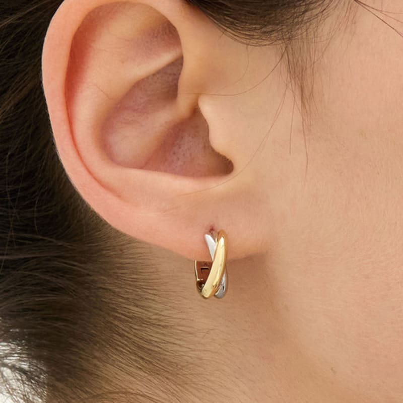 

hyeres-lor Subni Silver (C.) Сережки Twist One-Touch S HL6E45622C9XXX