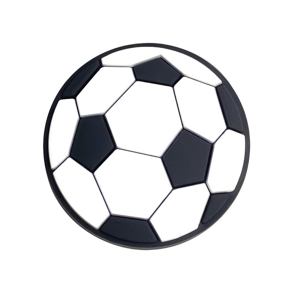6er Set Fußballschuh-Anhänger Abnehmbare Accessoires für Clogs Schuhe Inklusive Pokal Fußball Ball Feuerball Spieler-Silhouette Trikotnummer 7