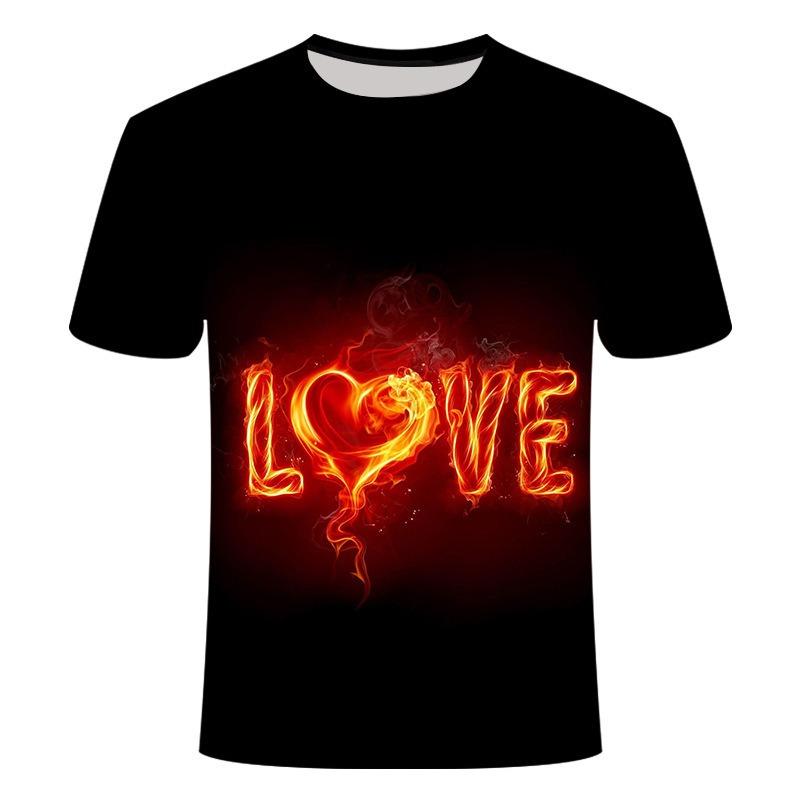 Fashionable Dazzling Starry Sky Pattern 3D Digital Printed Short Sleeved T-shirt for Men Women Shirt