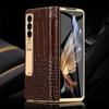 LANGSIDI Brand Luxury Genuine Leather Shockproof Case for Samsung Galaxy Z Fold 3 4 5 6 7 Magnetic Hinge Protective Stand Cover