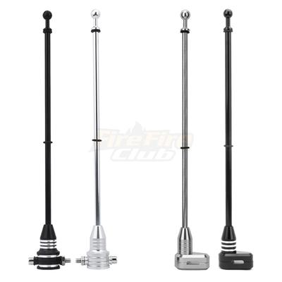 Motorcycle Black Chrome Rack Flagpole Side Flag Pole Mount Luggage Rack For Harley Sportster XL883 Touring FLHT Road King Glide