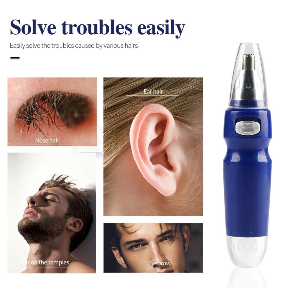 Electric Nose Trimmer Nasal Ear Face Hair Eyebrow Remover Cordless Shaver Clipper
